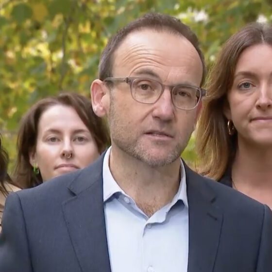 Outgoing Greens Leader Adam Bandt concedes defeat (Screenshot)